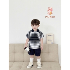 BỘ POLO PIG KID CỘC TAY