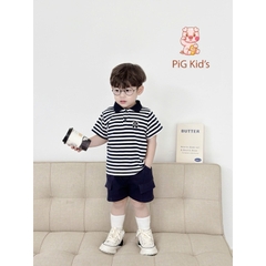 BỘ POLO PIG KID CỘC TAY