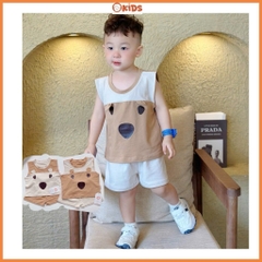 BỘ BA LỖ COTTON TAI THÚ CHO BÉ