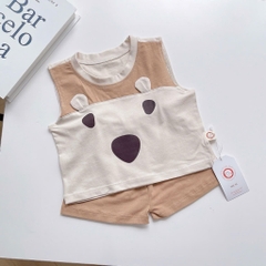 BỘ BA LỖ COTTON TAI THÚ CHO BÉ