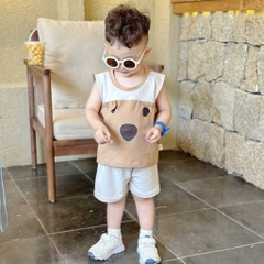 BỘ BA LỖ COTTON TAI THÚ CHO BÉ