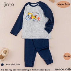 BỘ JINRO DÀI TAY RAGLAN BÉ TRAI