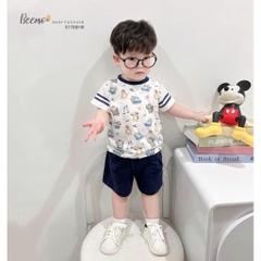 BỘ CỘC TAY IN TRÀN GẤU THUỶ THỦ CHO BÉ