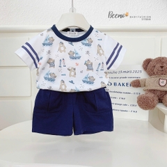 BỘ CỘC TAY IN TRÀN GẤU THUỶ THỦ CHO BÉ