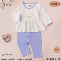 BỘ JINRO DÀI TAY BABYDOLL PHỐI VIỀN