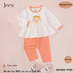 BỘ JINRO DÀI TAY BABYDOLL PHỐI VIỀN