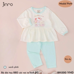 BỘ JINRO DÀI TAY BABYDOLL PHỐI VIỀN