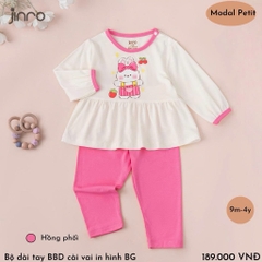 BỘ JINRO DÀI TAY BABYDOLL PHỐI VIỀN