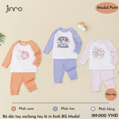 BỘ JINRO DÀI TAY RAGLAN BÉ GÁI