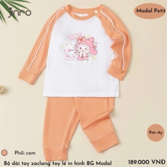 BỘ JINRO DÀI TAY RAGLAN BÉ GÁI