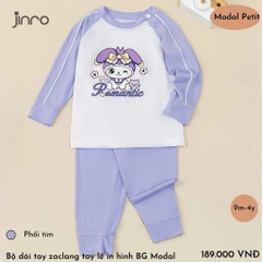 BỘ JINRO DÀI TAY RAGLAN BÉ GÁI