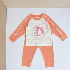 BỘ JINRO DÀI TAY RAGLAN BÉ GÁI