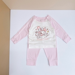 BỘ JINRO DÀI TAY RAGLAN BÉ GÁI