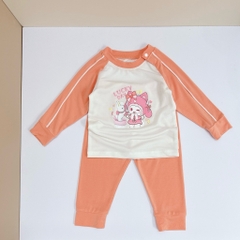 BỘ JINRO DÀI TAY RAGLAN BÉ GÁI