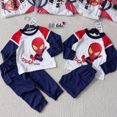 BỘ DÀI TAY NGƯỜI NHỆN QUẦN TÚI HỘP CHO BÉ