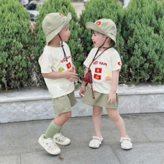 SET ĐỘC LẬP TONE XANH KÈM MŨ