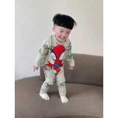 SET 2 BỘ NHỆN DÀI TAY TONE BE XÁM