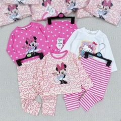 SET 3 BỘ DÀI TAY MICKEY HỒNG CHO BÉ