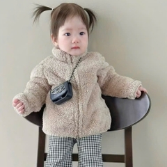ÁO KHOÁC LÔNG CỔ TRỤ CHO BÉ