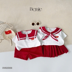 SET THUỶ THỦ ĐỎ THÊU LÁ CỜ