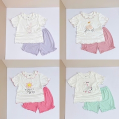 JINRO - BỘ CỘC TAY CỔ BÈO CHO BÉ GÁI
