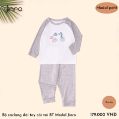 BỘ JINRO RAGLAN DÀI TAY CHẤT MODAL PETIT CHO BÉ