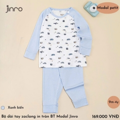 BỘ JINRO DÀI TAY RAGLAN BÉ TRAI