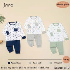BỘ JINRO RAGLAN DÀI TAY CHẤT MODAL PETIT CHO BÉ