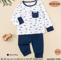BỘ JINRO DÀI TAY RAGLAN BÉ TRAI