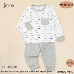 BỘ JINRO DÀI TAY RAGLAN BÉ TRAI