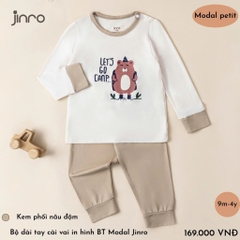 BỘ JINRO RAGLAN DÀI TAY CHẤT MODAL PETIT CHO BÉ