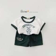 BỘ COTTON GẤU CANIFONIA CHO BÉ
