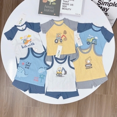 BỘ CỘC TAY VÀ BA LỖ LULLABY CHẤT COTTON
