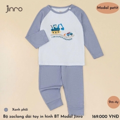 BỘ JINRO DÀI TAY RAGLAN BÉ TRAI