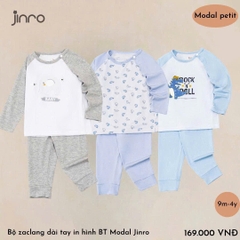 BỘ JINRO DÀI TAY RAGLAN BÉ TRAI