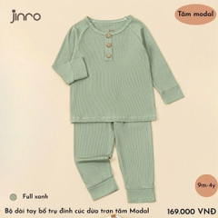 BỘ JINRO DÀI TAY 3 KHUY CHẤT TĂM MỀM CHO BÉ