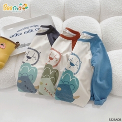 ÁO THUN BEEMO DÀI TAY RAGLAN IN HÌNH CUTE
