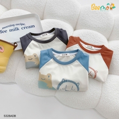 ÁO THUN BEEMO DÀI TAY RAGLAN IN HÌNH CUTE