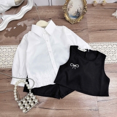 SET SƠ MI TIỂU THƯ 3 CHI TIẾT CHO BÉ