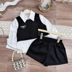 SET SƠ MI TIỂU THƯ 3 CHI TIẾT CHO BÉ