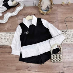 SET SƠ MI TIỂU THƯ 3 CHI TIẾT CHO BÉ