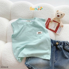 ÁO BA LỖ COTTON PHỐI TÚI TAG DA