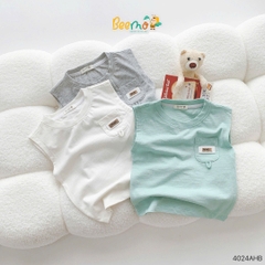 ÁO BA LỖ COTTON PHỐI TÚI TAG DA