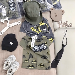 SET 2 BỘ CỘC TAY BATMAN TONE RÊU ĐẬM