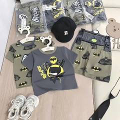 SET 2 BỘ CỘC TAY BATMAN TONE RÊU ĐẬM