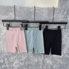 SET 3 QUẦN LEGGING LỬNG ĐEN HỒNG XANH CHO BÉ