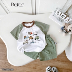 BỘ CỘC TAY RAGLAN CLEAN UP CHO BÉ