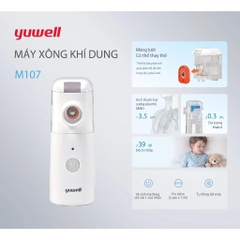 Máy xông khí dung Yuwell M107 – Xông mũi họng cầm tay, lưới lọc có thể thay thế