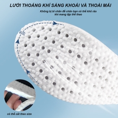 Lót giày thể thao siêu mềm đàn hồi cao khử mùi thoáng khí hút mồ hôi giảm xóc thiết kế độc quyên KATEZA L02