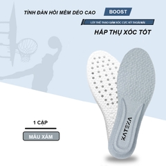 Lót giày thể thao siêu mềm đàn hồi cao khử mùi thoáng khí hút mồ hôi giảm xóc thiết kế độc quyên KATEZA L02